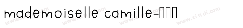mademoiselle camille字体转换